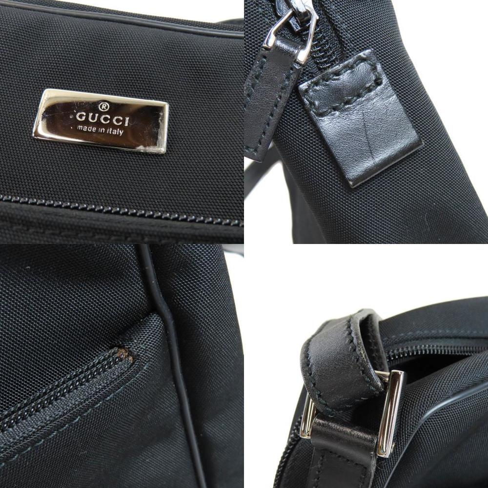 Gucci Shoulder Bag Canvas Sling Black - Picture 8 of 10